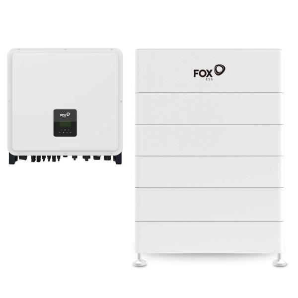 Fox ESS PV Paket mit 17,28 kWh Speicher ECS2900-H6 + 15 kW Hybrid-Wechselrichter H3-Pro-15.0-E dreiphasig