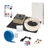 10 m² Set Noppensystem 30 mm WLG 040 16x2 PE-RT Rohr Raster 10 cm 2 Heizkreise Regler 230 V + Zubehör