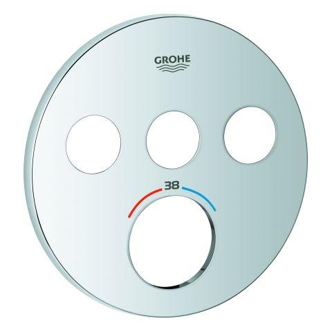 GROHE Rosette 49035 für SmartControl UP-THM rund mit 3 ASV chrom