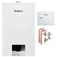 Vaillant Gas-Wandheizgerät Paket 1.668/2 ecoTEC plus VC 15CS/1-5, sensoDIRECT VRC 710, Anschlusszubehör