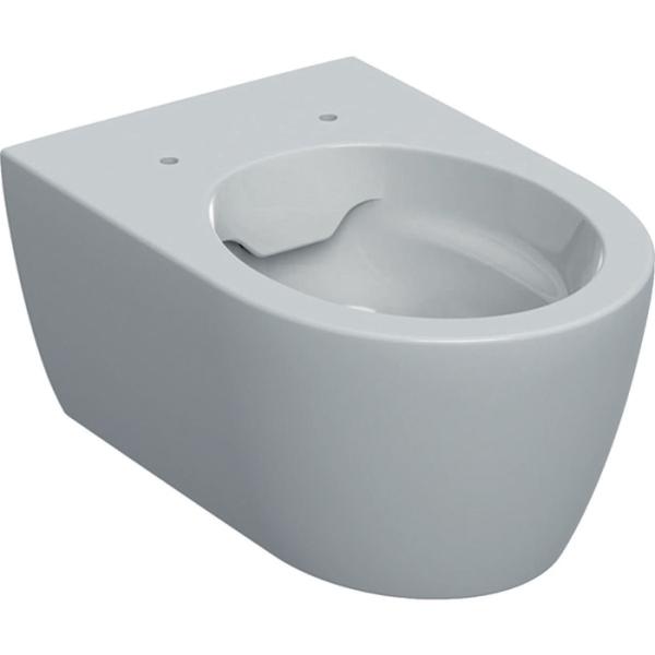 Tiefspüler, Wand-WC Form, weiß | Geberit iCon geschl. Selfio T:53cm, Rimfree