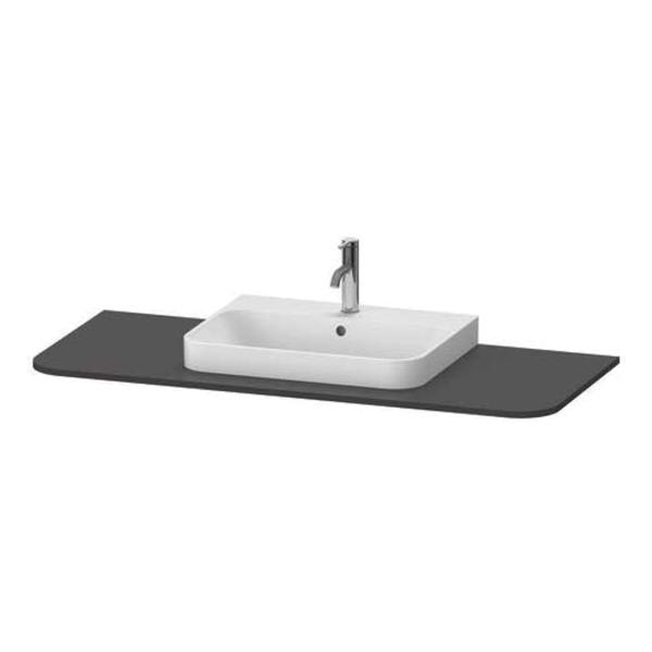 Duravit Konsole m.1Aus.HappyD2+,16x1300x Beckenposition m., graphit supermatt