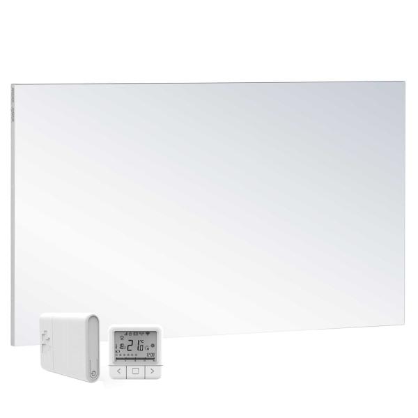 Technotherm Infrarotstrahlungpaneele Design-W 750 IR WIFI weiß, Glas