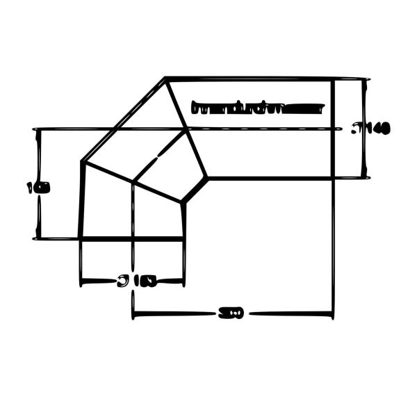 Buderus Abgasbogen 1.DN146, 2.DN153 2 mm, ohne Tür, für waagerechte Kuppel Buderus Strahlungsschirm für NK74 E-122 740x450