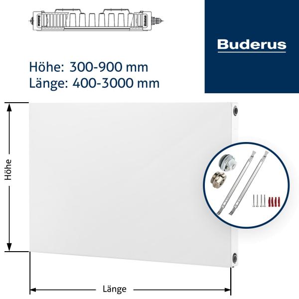 Flachheizkörper Buderus Logatrend C-Plan Typ 11