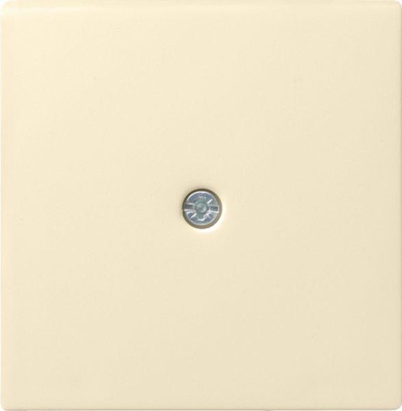 Gira Zentralplatte Kabelausl weiß glänzend System 55 027401 Schraubbef